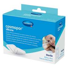 Abbildung: Cosmopor silicone Wundverband 5x7,2 cm 5 St, Verband PZN 17417810 