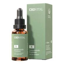 Abbildung: CBD 5% Mundpflegeöl Naturextrakt PREMIUM Tropfen 30 ml, Tropfen PZN 17419849 