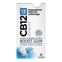 Abbildung: CB12 boost strong mint Kaugummi 10 St, Kaugummi PZN 17442127 