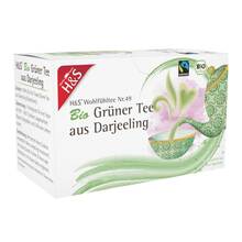 Abbildung: H&S Bio Grüner Tee aus Darjeeling Filterbeutel 20X2 g, Filterbeutel PZN 17442512 