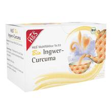 Abbildung: H&S Bio Ingwer-Curcuma Filterbeutel 20X1.25 g, Filterbeutel PZN 17442529 