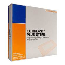 Abbildung: CUTIPLAST Plus steril 7,8x10 cm Verband 5 St, Verband PZN 17447573 