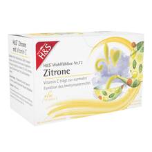 Abbildung: H&S Zitrone mit Vitamin C Filterbeutel 20X2.5 g, Filterbeutel PZN 17454320 