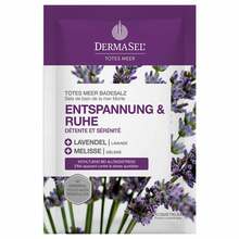 Abbildung: Dermasel Totes Meer Badesalz Entspannung & Ruhe 80 g, Salz PZN 17514826 