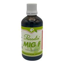 Abbildung: PRESSELIN MIG F Tropfen zum Einnehmen 100 ml, Tropfen zum Einnehmen PZN 17520531 