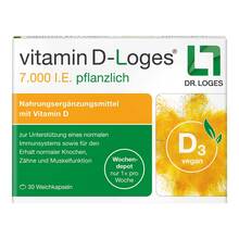 Abbildung: Vitamin D-Loges 7.000 I.E. pflanzlich Wochendepot 30 St, Weichkapseln PZN 17525907 