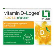 Abbildung: Vitamin D-Loges 7.000 I.E. pflanzlich Wochendepot 90 St, Weichkapseln PZN 17525936 