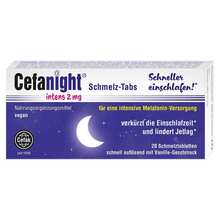 Abbildung: CEFANIGHT intens 2 mg Schmelz-Tabs 20 St, Schmelztabletten PZN 17544365 