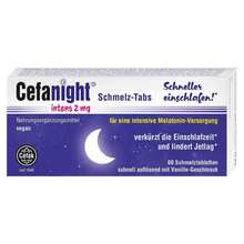 Abbildung: Cefanight intens 2 mg Schmelz-Tabs 60 St, Schmelztabletten PZN 17544371 