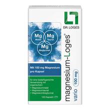 Abbildung: Magnesium-Loges vario 100 mg Kapseln 120 St, Kapseln PZN 17558806 