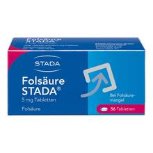 Abbildung: Folsäure Stada 5 mg Tabletten 56 St, Tabletten PZN 17579228 