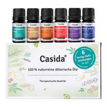 Abbildung: ÄTHERISCHE Öle Duftmischungen Set naturrein Top 6 6X5 ml, Ätherisches Öl PZN 17582437 