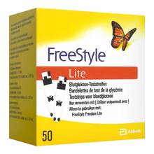 Abbildung: FREESTYLE Lite Teststreifen ohne Codieren 50 St, Teststreifen PZN 17583419 