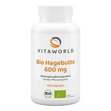 Abbildung: Hagebutte 600 mg Bio Kapseln 120 St, Kapseln PZN 17584330 