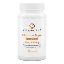 Abbildung: Cholin & Inositol 450 mg / 450 mg Kapseln 60 St, Kapseln PZN 17584376 
