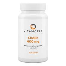 Abbildung: Cholin 600 mg Kapseln 60 St, Kapseln PZN 17584382 