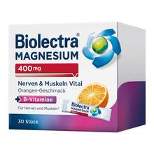 Abbildung: Biolectra Magnesium 400 mg Nerven & Muskeln Vital 30 St, Pellets PZN 17604759 