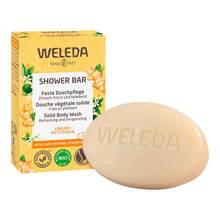 Abbildung: Weleda feste Duschpflege Ginger + Petitgrain 75 g, Seife PZN 17607580 