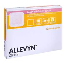 Abbildung: ALLEVYN Gentle Border 10x20 cm Schaumverb. 5 St, Verband PZN 17615987 