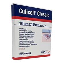 Abbildung: CUTICELL Classic Wundgaze 10x10 cm 10 St, Wundgaze PZN 17619904 