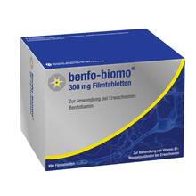 Abbildung: Benfo-biomo 300 mg Filmtabletten 150 St, Filmtabletten PZN 17640100 