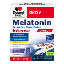 Abbildung: Doppelherz Melatonin Direct Schneller Einschlafen 20 St, Pellets PZN 17825710 