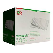 Abbildung: Vliwasoft Vlieskompressen steril 10x10 cm 6l. 50X2 St, Kompressen PZN 17834123 