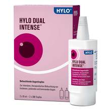 Abbildung: Hylo Dual intense Augentropfen 2X10 ml, Augentropfen PZN 17845084 