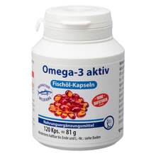Abbildung: Omega-3 Aktiv Fischöl Kapseln 120 St, Weichkapseln PZN 17855881 