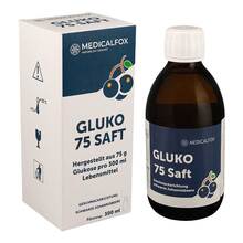 Abbildung: Gluko 75 Saft schwarze Johannisbeere 300 ml, Saft PZN 17870194 