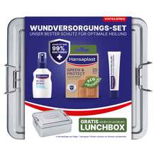 Abbildung: HANSAPLAST Wundversorgungs-Set Green & Protect Box 1 St, Kombipackung PZN 17908494 