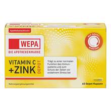 Abbildung: Wepa Vitamin C + Zink Kapseln 60 St, Kapseln PZN 17935077 