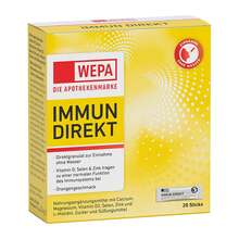 Abbildung: Wepa Immun Direkt Sticks Pulver 20 St, Pulver PZN 17935108 