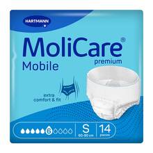 Abbildung: Molicare Premium Mobile 6 Tropfen Größe S 14 St, Beutel PZN 17936438 