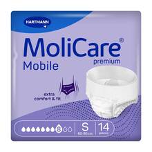 Abbildung: Molicare Premium Mobile 8 Tropfen Größe S 14 St, Beutel PZN 17936527 