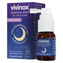 Abbildung: Vivinox Einschlaf-Spray mit Melatonin 50 ml, Spray PZN 17938940 