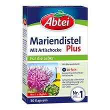 Abbildung: Abtei Mariendistel Plus Kapseln mit Artischocke TF 30 St, Kapseln PZN 17944053 