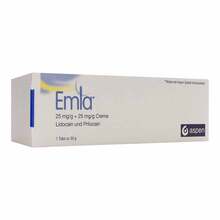 Abbildung: Emla 25 mg / g +   25 mg/g Creme 30 g, Creme PZN 17952727 