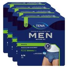 Abbildung: Tena Men Act.Fit Inkontinenz Pants plus S / M blau 4X12 St PZN 17981485 