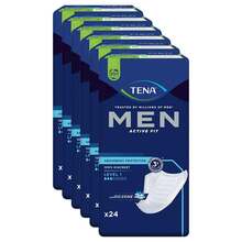Abbildung: Tena Men Active Fit Level 1 Inkontinenz Einlagen 6X24 St PZN 17981723 