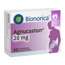 Abbildung: Agnucaston 20 mg Filmtabletten 90 St, Filmtabletten PZN 17982869 