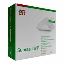 Abbildung: SUPRASORB P PU-Schaumv.nicht klebend 7,5x7,5cm ste 10 St, Verband PZN 18001046 