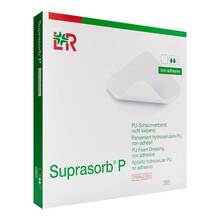 Abbildung: SUPRASORB P PU-Schaumv.nicht klebend 15x15 cm 5 St, Verband PZN 18001069 