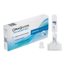 Abbildung: ORAQUICK HIV Selbsttest durch Mundabstrich 1 St, Test PZN 18014149 