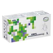 Abbildung: FORMA-care Premium Vinyl soft grip U.Hands.pf L 100 St, Handschuhe PZN 18023349 