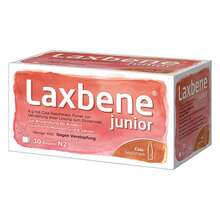 Abbildung: Laxbene junior 4 g Cola Ple Kinder 6 Mon.-8 Jahre 30X4 g, Pulver zur Herstellung einer Lösung zum Einnehmen PZN 18037245 