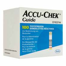 Abbildung: Accu-Chek Guide Teststreifen 100 St, Teststreifen PZN 18037417 