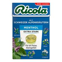 Abbildung: Ricola ohne Z.Box Menthol extra stark Bonbons 50 g, Bonbons PZN 18043493 