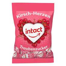 Abbildung: Intact Traubenzucker Beutel Herzen 75 g, Bonbons PZN 18046994 