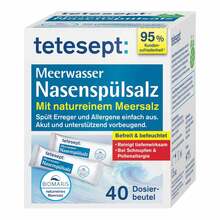 Abbildung: Tetesept Meerwasser Nasenspülsalz 40 St, Salz PZN 18061746 